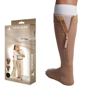 Meia 3/4 Venosan Alta Compressão Ulcercomfort AD 30-45mmHg