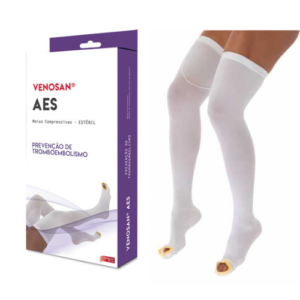 Meia de Compressão Venosan Meia Coxa AGH Estéril Antitrombo AES 18 mmHg