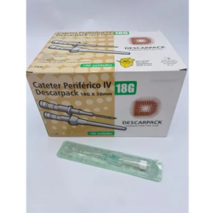 Cateter Periférico Intravenoso 18G Descarpack