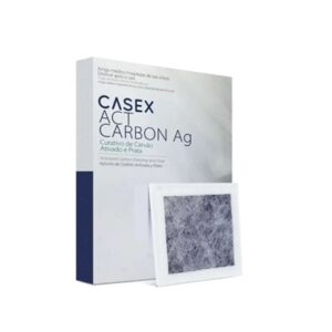 CURATIVO CARVÃO ATIVADO COM PRATA 10,5X10,5CM -Casex